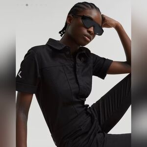 NWT - G-Star Black Short Sleeve Utility Jumpsuit, Size Large